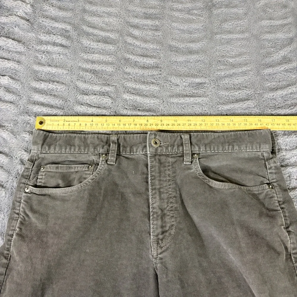 J.Crew 770 Straight Fit Corduroy Pants Mens 32x34 Charcoal Gray Cotton Stretch